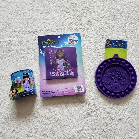 New Disney Encanto Mirabel Isabella Antonio toys bundle Popit bath toy mini doll - Picture 2 of 4